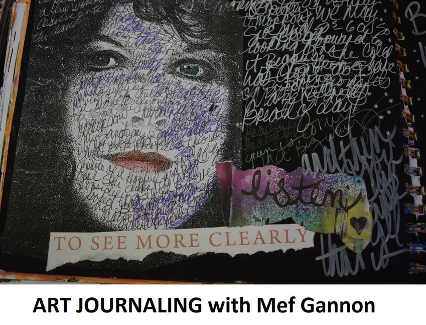 Mef Gannon will hold a free art journaling workshop on August 21.